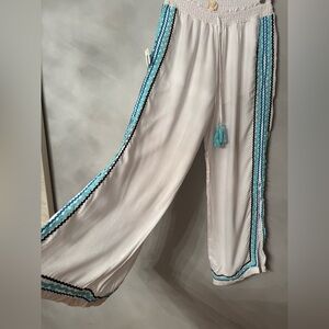 Surf Gypsy White Textured Pants